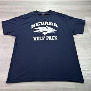 Nevada Wolf Pack Shirt Mens XL Navy Blue NCAA Football Champion Graphic Tee